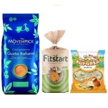 Кофе зерно, хлебцы и конфеты